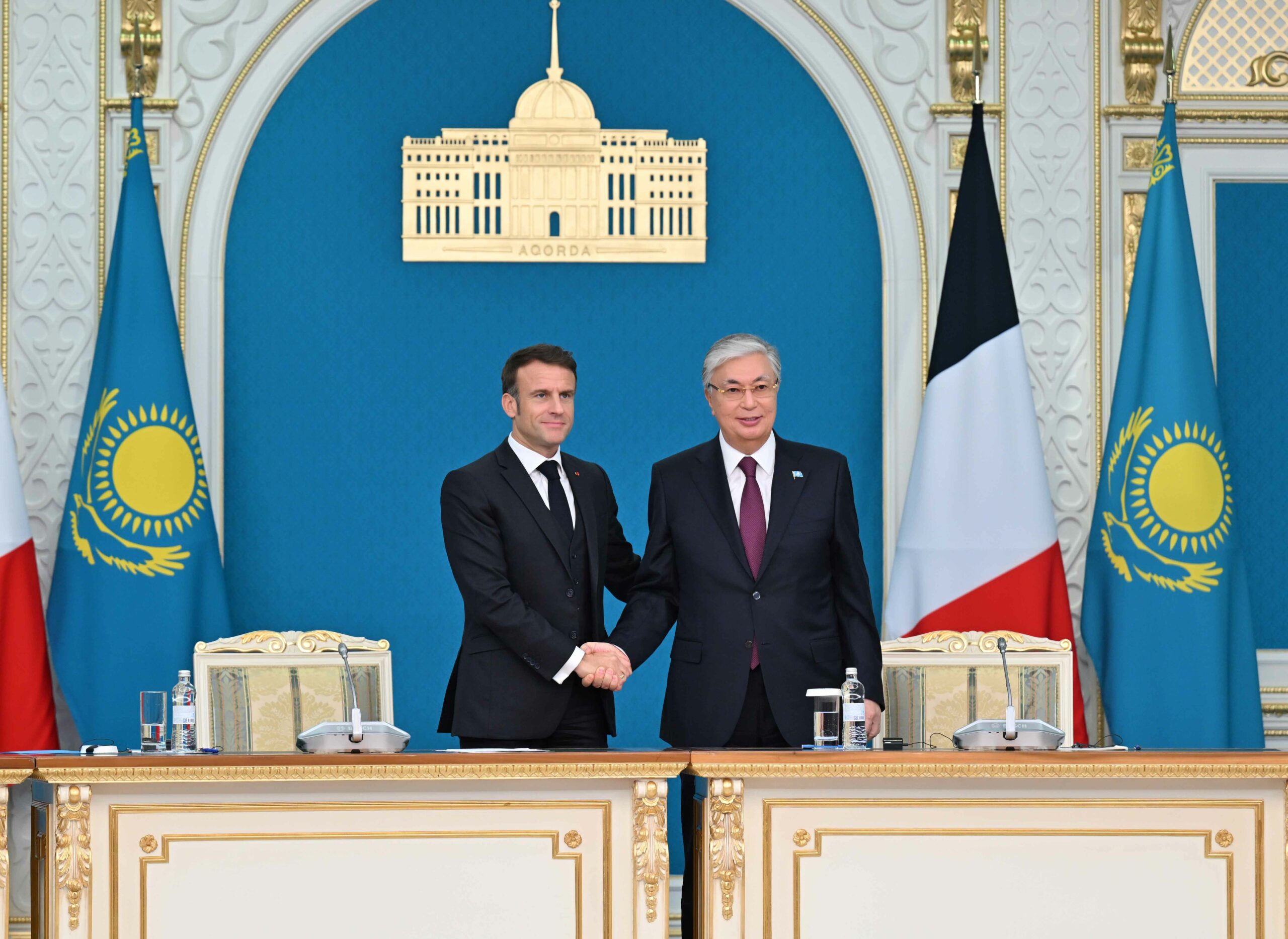 visite d'Emmanuel Macron au Kazakshstan