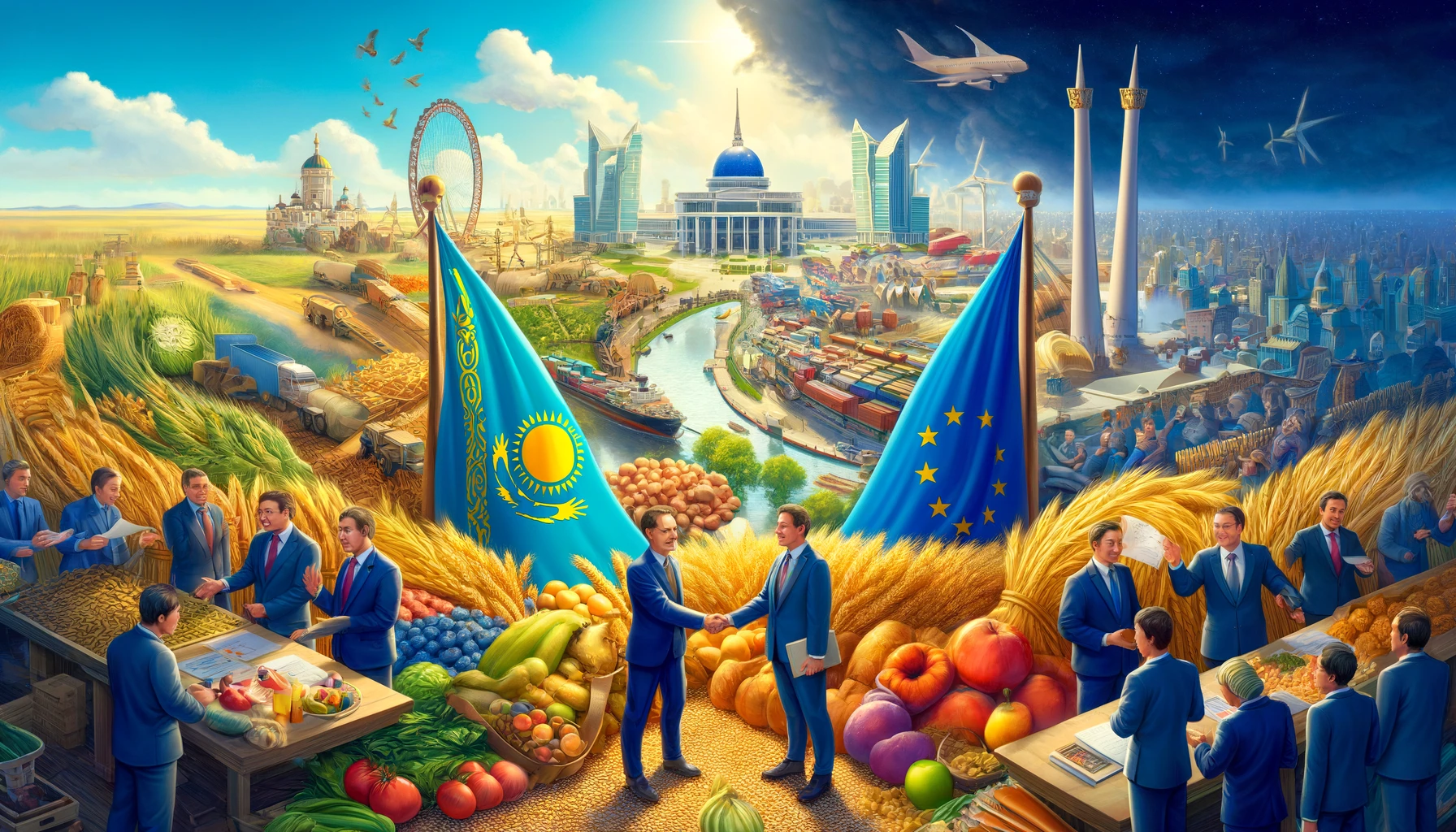 Kazakhstan, Union européenne, coopération commerciale, partenariat, entreprise, marché, Asie-centrale, agro-alimentaire, agro-industriels, partenariat, coopération bilatérale, industrie alimentaire, stratégie, économie, commerce