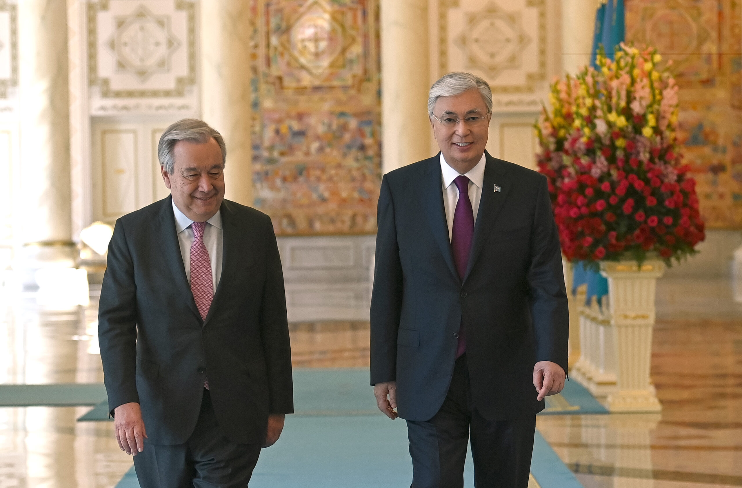 Antonio Guterres et Kassym-Jomart Tokaïev. © Akorda