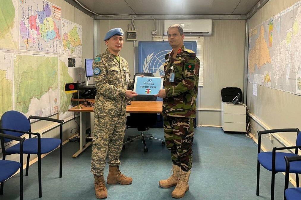 Rotation des casques bleus kazakhs en République centrafricaine