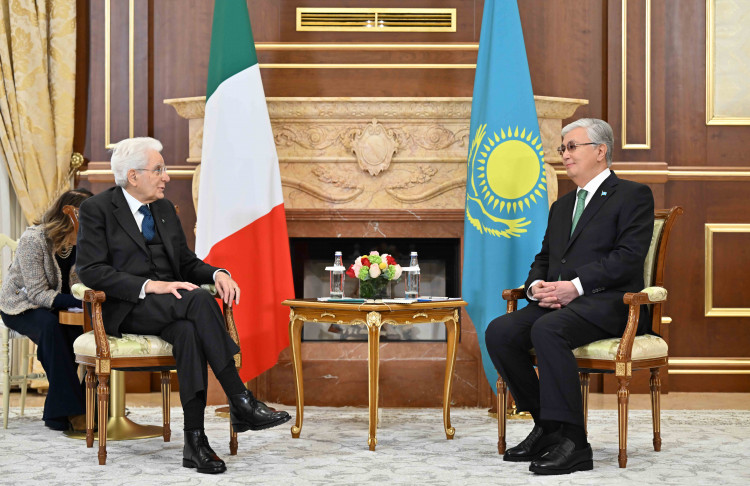 Kassym-Jomart Tokaïev et Sergio Mattarella