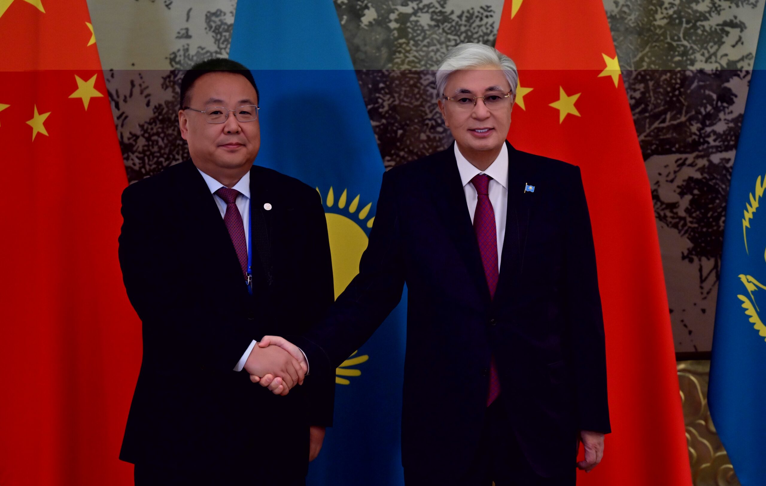 Kassym-Jomart Tokaïev et Chen Yanfen