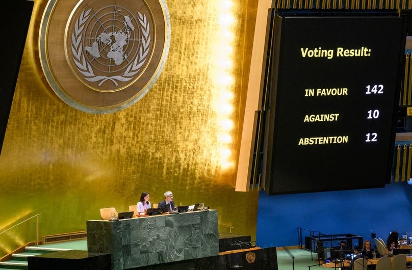 vote à l'ONU au sujet d'un État palestinien