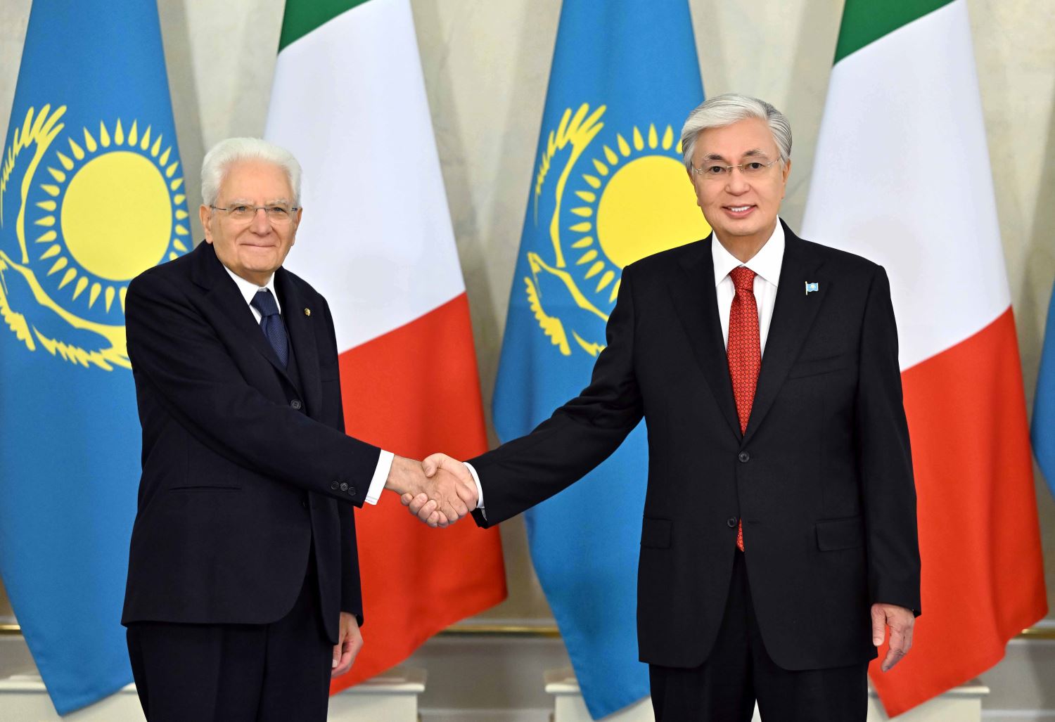 Sergio Mattarella et Kassym-Jomart Tokaïev