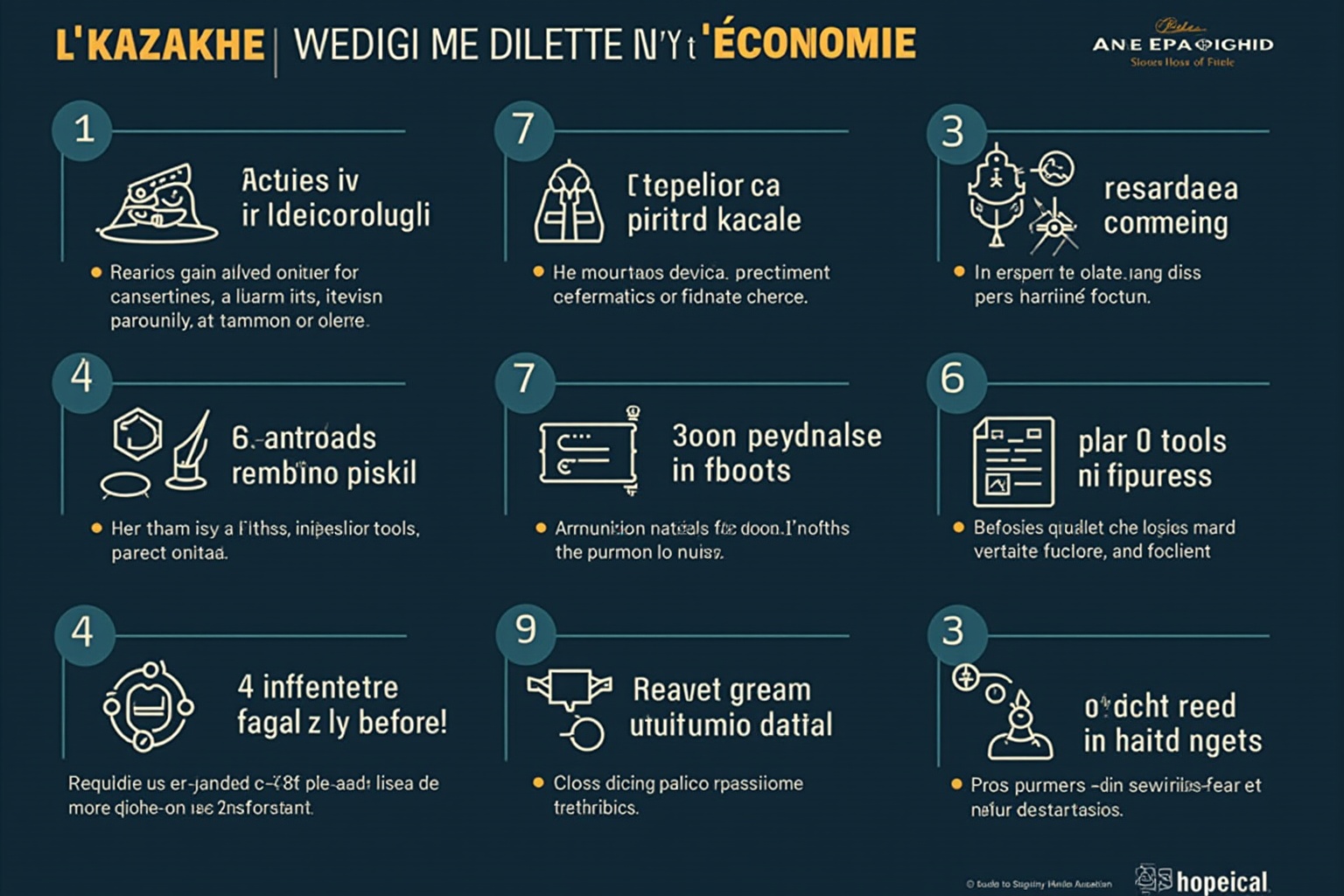 Infographie sur les pratiques économiques et sociales de l'Azerbaïdjan.