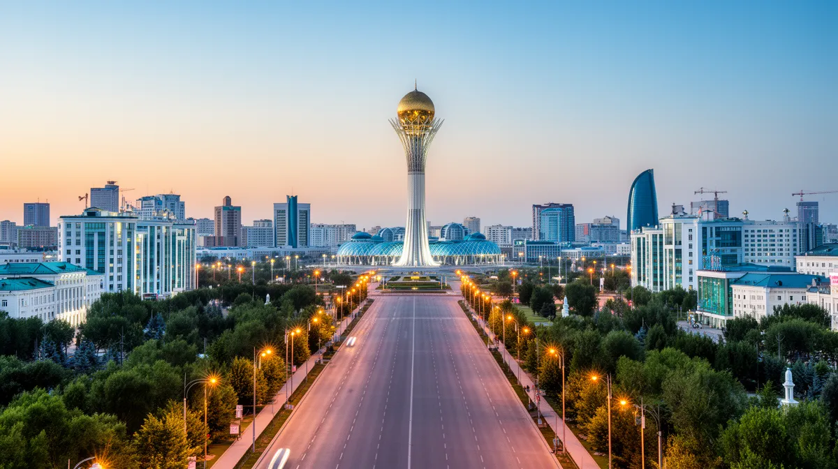 featured-ai-1781842330584-sfh5vx Vue de la ville d'Astana, innovation et culture, architecture moderne et palais présidentiel Bayterek.