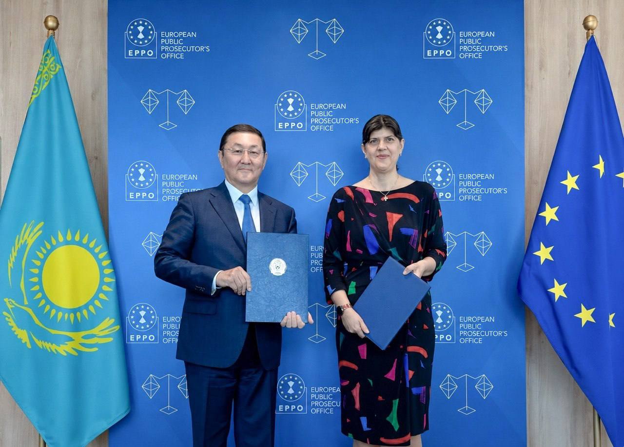 Le Kazakhstan signe un accord de coopération judiciaire avec le Parquet européen