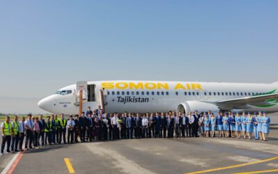 Tadjikistan : Somon Air accueille un nouveau Boeing 737 MAX 8 et prépare l&rsquo;ouverture de nouvelles lignes