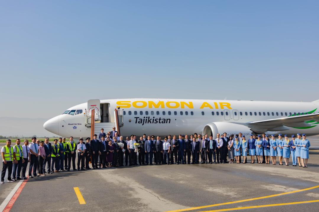 somon-air-boeing Tadjikistan : Somon Air accueille un nouveau Boeing 737 MAX 8 et prépare l'ouverture de nouvelles lignes